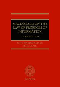 Macdonald on the Law of Freedom of Information