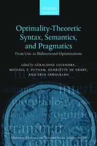 Bokomslag for "Optimality Theoretic Syntax, Semantics, and Pragmatics"