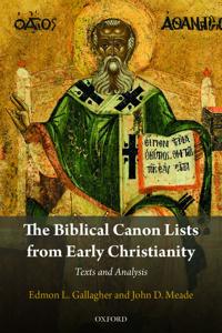 Kirjan kansi "The Biblical Canon Lists from Early Christianity"