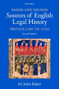 Bokomslag för "Baker and Milsom Sources of English Legal History"