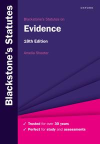 Blackstone's Statutes on Evidence