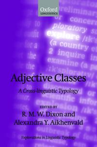Bokomslag for "Adjective Classes"