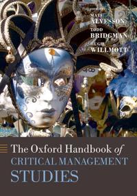 Kirjan kansi "The Oxford Handbook of Critical Management Studies"