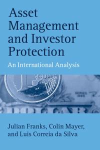 Kirjan kansi "Asset Management and Investor Protection"