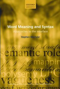 Bokomslag for "Word Meaning and Syntax"