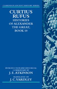 Kirjan kansi "Curtius Rufus, Histories of Alexander the Great, Book 10"