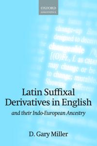 Kirjan kansi "Latin Suffixal Derivatives in English"