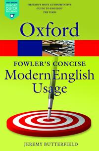 Fowler's Concise Dictionary of Modern English Usage