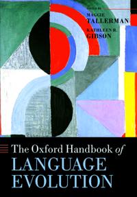 Bokomslag for "The Oxford Handbook of Language Evolution"