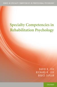 Specialty Competencies in Professional Psychology
