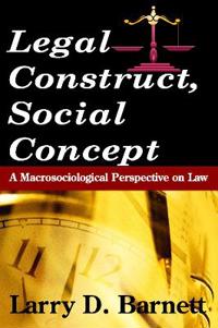 Bokomslag for "Legal Construct, Social Concept"