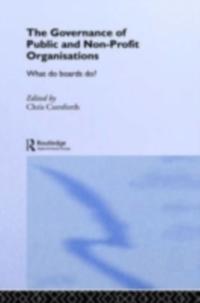 Governance of Public and Non-Profit Organizations