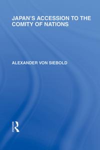 Japan's Accession to the Comity of Nations