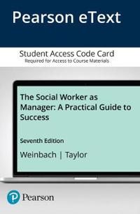 Social Worker as Manager, The