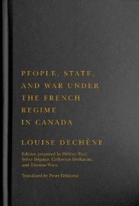Kirjan kansi "People, State, and War under the French Regime in Canada"