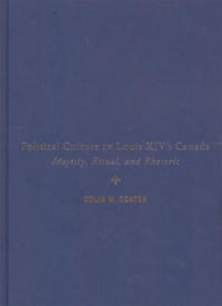 Kirjan kansi "Political Culture in Louis XIV’s Canada"