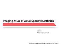 Imaging Atlas of Axial Spondyloarthritis