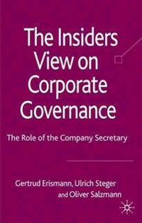 The Insider's View on Corporate Governance