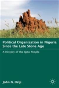 Kirjan kansi "Political Organization in Nigeria since the Late Stone Age"