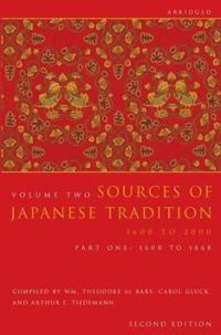 Bokomslag för "Sources of Japanese Tradition, Abridged"