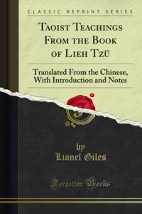 Taoist Teachings From the Book of Lieh Tzu