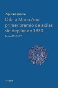 Oda a Maria Ana, primer premio de axilas sin depilar de 1930