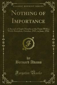 Nothing of Importance