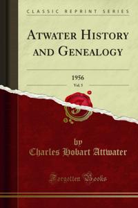 Atwater History and Genealogy