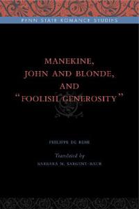 Bokomslag for "Manekine, John and Blonde, and “Foolish Generosity”"