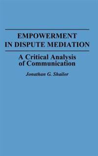 Empowerment in Dispute Mediation