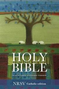 NRSV Catholic Bible, Anglicised Edition, Cream Hardback, Silver Foiled Eagle, Two Ribbon Markers, NRSV New Revised Standard Version, Hardback, Standard size