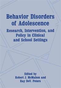 Behaviour Disorders of Adolescence