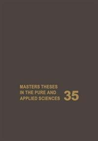 Bokomslag for "Masters' Theses in the Pure and Applied Sciences"
