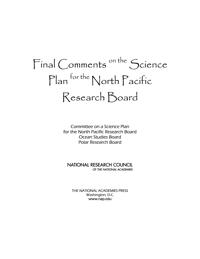 Final Comments on the Science Plan for the North Pacific Research Board