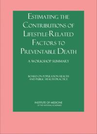 Estimating the Contributions of Lifestyle-Related Factors to Preventable Death