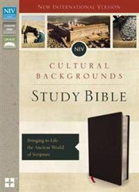 NIV, Cultural Backgrounds Study Bible, Bonded Leather, Black