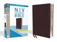 NIV, Thinline Bible, Giant Print, Bonded Leather, Burgundy, Indexed, Red Letter Edition