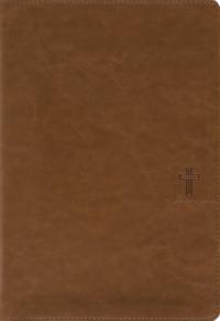 NASB, Thinline Bible, Giant Print, Leathersoft, Brown, Red Letter, 1995 Text, Comfort Print