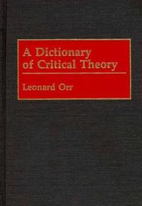 A Dictionary of Critical Theory
