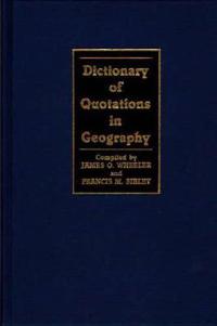 Dictionary of Quotations in Geography