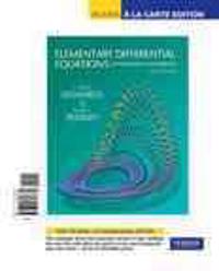 Elementary Differential Equations with Boundary Value Problems