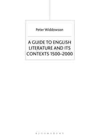 The Palgrave Guide to English Literature and Its Contexts