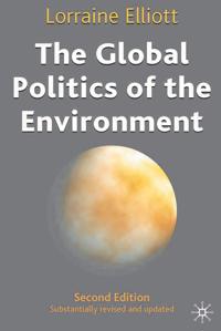 Kirjan kansi "The Global Politics of the Environment"