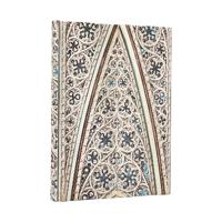 2026 Vault of the Milan Cathedral (Duomo di Milano) Midi 18-month Horizontal Hardcover Flexi Dayplanner 2025-2026 (Wrap Closure)