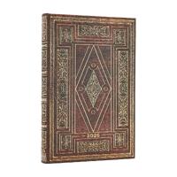 2026 First Folio (Shakespeare’s Library) Mini 12-month Horizontal Hardcover Flexi Dayplanner 2026 (Elastic Band Closure)