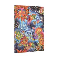 2026 Celestial Magic (Whimsical Creations) Mini 12-month Verso Hardcover Flexi Dayplanner 2026 (Wrap Closure)