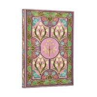 Mimosa (Poetry in Bloom) Midi Unlined Softcover Journal (Elastic Band Closure)