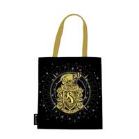 Hufflepuff Tote (Black) Canvas Bag by Paperblanks (Harry Potter Collection)