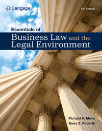 Bokomslag för "Essentials of Business Law and the Legal Environment"