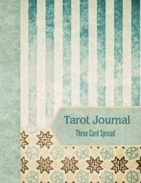 Tarot Journal Three Card Spread - Sage Stripe